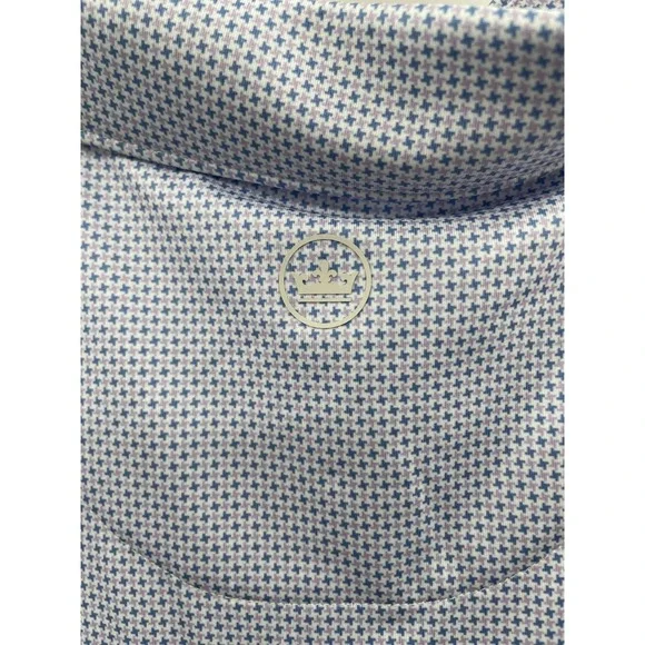 NWT Peter Millar Blcc Phoenix Performance Jersey Polo Mens XL White Short Sleeve